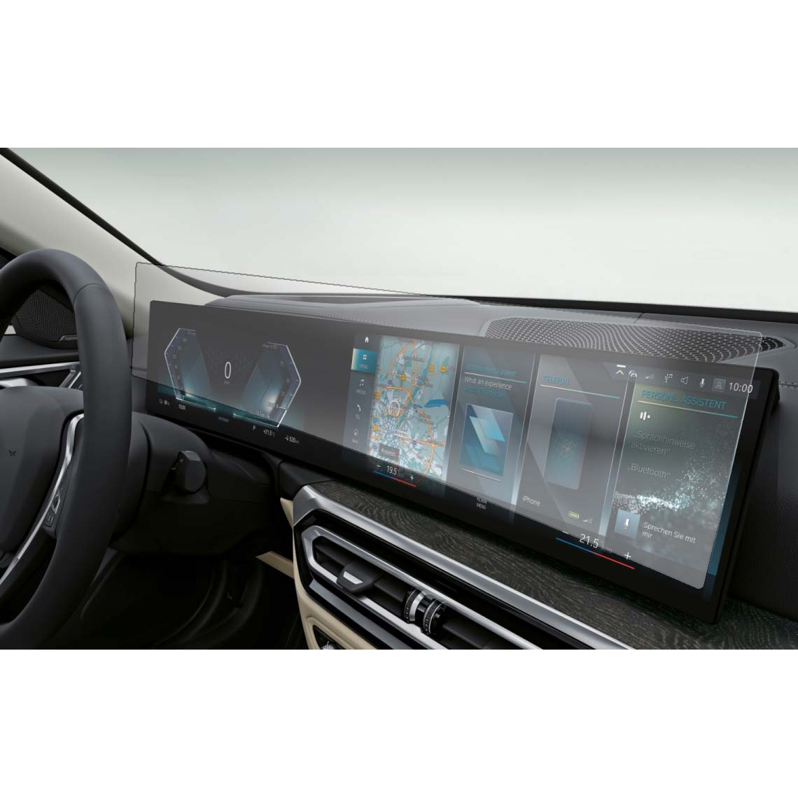 BMW i4 Displayschutz-Folie passgenau für BMW i 4 Display
