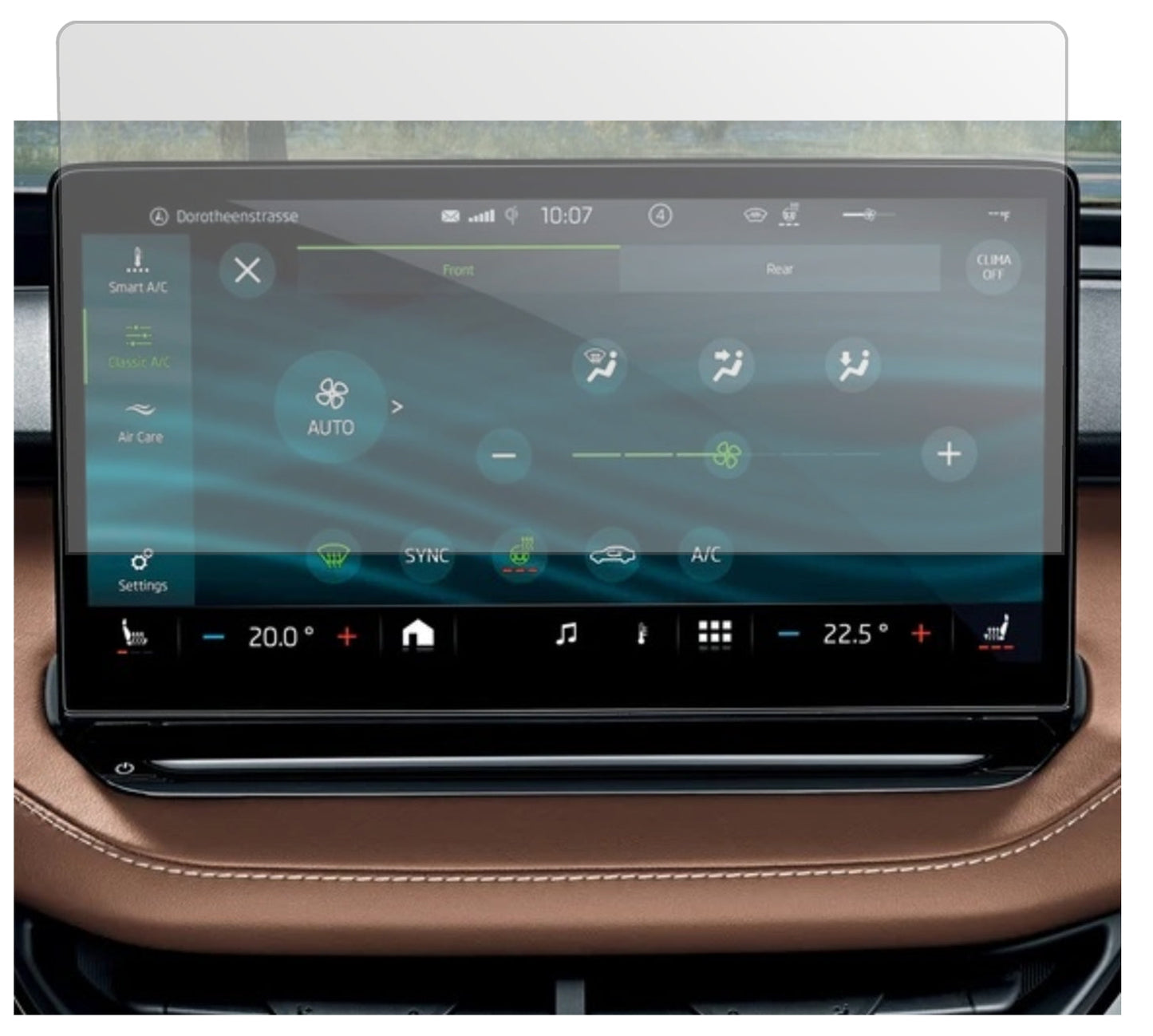 Display-Schutzfolie passend für Skoda Enyaq Coupe Touchscreen Display