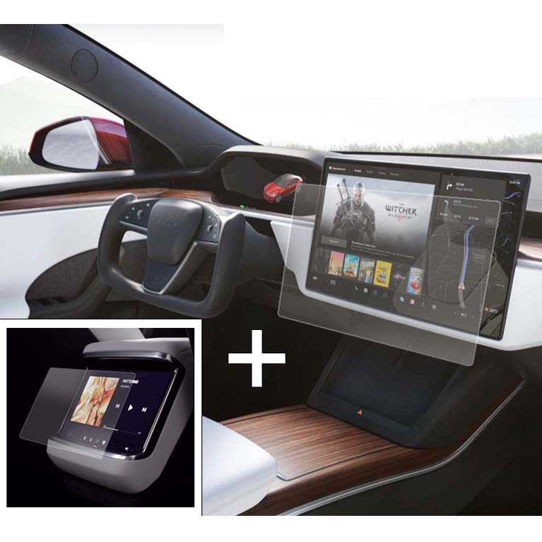 Tesla Model S Plaid Display-Schutzfolie passend für Model S Plaid 2023