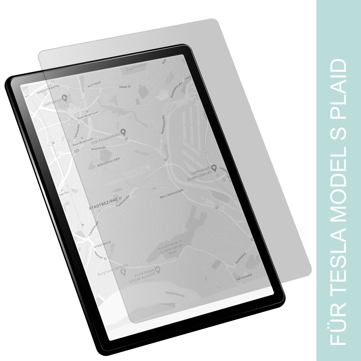 Display-Schutzfolie passend für Tesla Model S Plaid 2023 Touchscreen Display