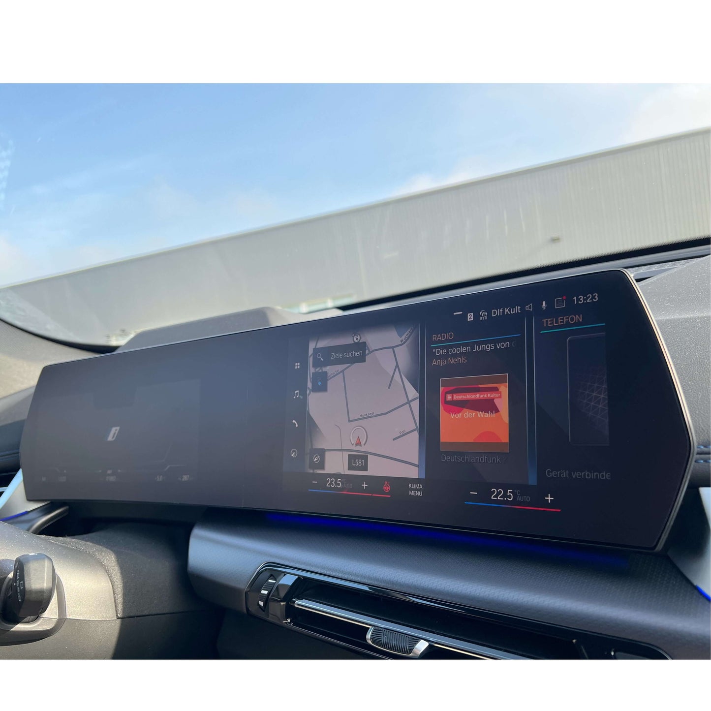 Matte Display-Schutzfolie passend für BMW iX1 Display iX-1 Folie