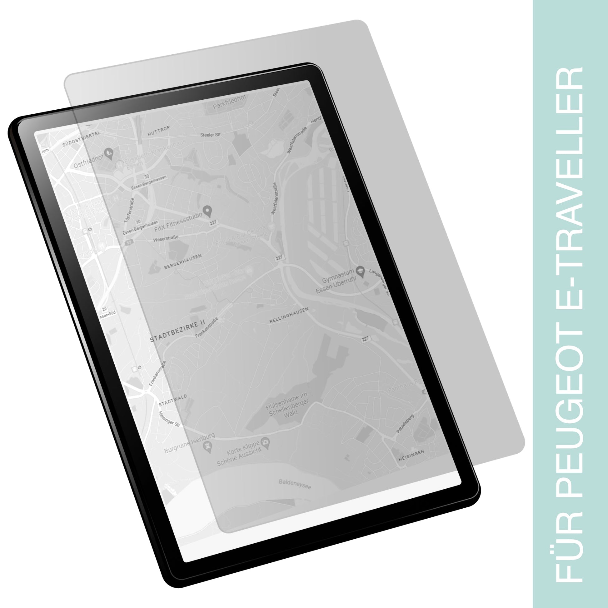 Display-Schutzfolie passend für Peugeot e-Traveller Touchscreen Display