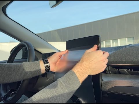 Schritt für Schritt Anleitung zur Montage der Tesla Model S Displayschutzfolien Made in Germany